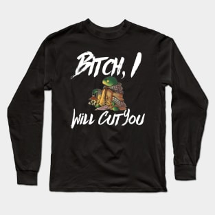 Tonberry Final Fantasy Bitch, I Will Cut You Dark Tee Shirt Long Sleeve T-Shirt